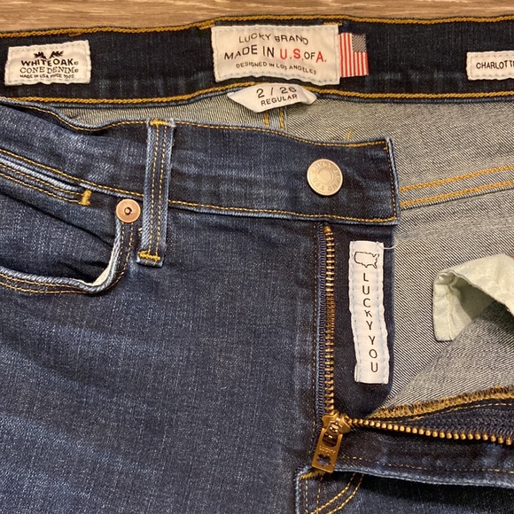 LUCKY BRAND MADE IN U.S. OF A. CHARLOTTE KICK FLARE JEANS SIZE 2/26 - Picture 11 of 11